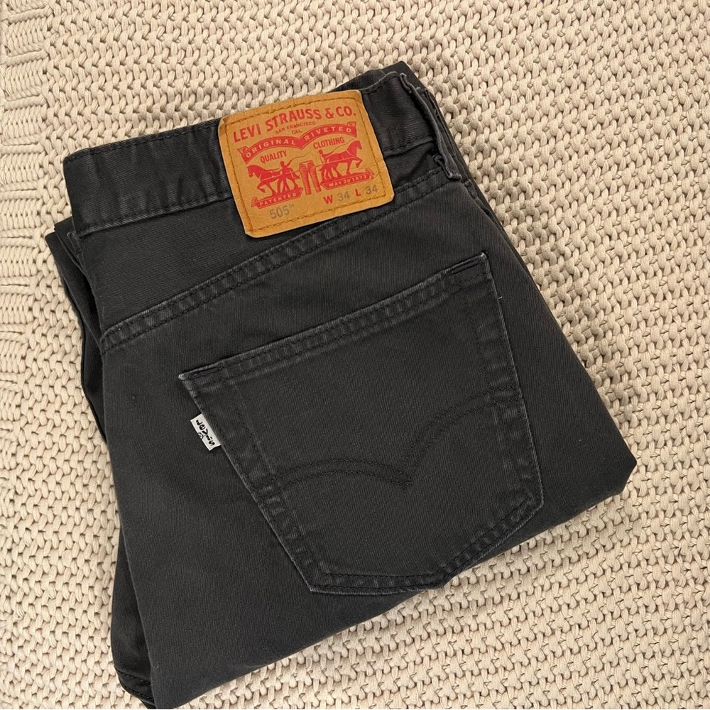 Levi’s‎ 505 gray jeans mens size 34